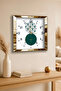 Gold Framed Balance of Time Themed Decorative Mdf Wall Clock - 2