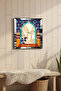 Silver Framed Morocco Themed Decorative Mdf Wall Clock - 4