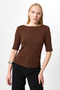8279A Short Sleeve Badi Brown - 2