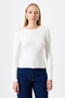 Ecru Sleeve Ribbon Detailed Blouse 8232A - 2