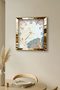 ساعة حائط ديكورية من MDF بإطار ذهبي وتصميم أحلام باستيل - 5
