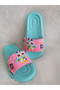Bird Patterned Pink Anatomical Sole Non-Slip Plastic Girl's Pool Sea Beach Home and Street Slippers - 3