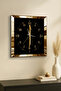 ساعة حائط ديكورية من MDF بإطار ذهبي وتصميم إيليف - 3