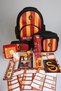 New Season Licensed Full Stationery School Set with Rod 3 Compartments School, Pen and Lunch Box
