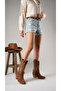 Rhifthil Women's Boots 00125001 Tan Suede - 2
