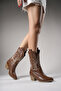 Rhifthil Women's Boots 00125001 Tan Leather - 5