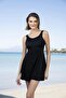 2544-100 Plus Size Women's Dress Strap Swimsuit - 3
