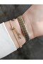 New Snake Model Dk - Yellow Bicolor Steel Bracelet Women's Wristwatch+Gift Bracelet - 5