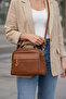 Women's Hand and Shoulder Bag Multi-Compartment Stylish Leather - 3