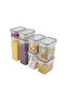 24-Pack Airtight Kitchen Storage Containers, Stackable with Labels - 4