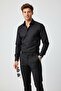 Slim Fit Cotton Satin Hidden Collar Buttoned Easy-Iron White Men's Shirt - 6