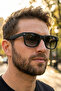 Matte Black Unisex Sunglasses with Polarized Lenses with Uv400 Protection 1376 C0101M