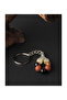 Original & Certified Natural Stone Citrine Eye Agate, Red Agate, Tiger Eye Keychain - 2