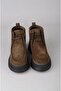 Seç 51464 Genuine Leather Men's Women's Boots Khaki Suede - 3