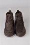 Seç 51464 Genuine Leather Men's Women's Boots Brown Suede - 3