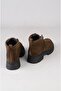 Seç 51464 Genuine Leather Men's Women's Boots Khaki Suede - 7