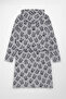 Women's Hooded Panda Patterned Dressing Gown - 3