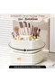 Rotating Makeup Organizer - Adjustable Spinning Skincare Carousel with Brush Holder - 4