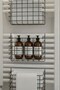 Honeycomb Multi-Purpose Bathroom Shelf – Metal Towel Rack & Organizer Basket 3 Pieces Black - 5