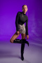 Black/Silver Color Block Mini Dress - 4