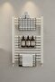 Honeycomb Multi-Purpose Bathroom Shelf – Metal Towel Rack & Organizer Basket 3 Pieces Black - 2