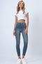 Vintage Blue 5-Pocket Full Lycra Skiny Jean Trousers Alc-X14472 - 3