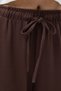 Brown Elastic Waist Wide Leg Women's Sweatpants 9214m - 4