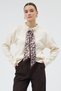 Ecru Scarf Detailed Mock Neck Women's Knitwear Sweater 2465 - 2