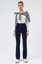 Laci Straight/Flat Cut High Waist Ribbed Stitching Knitted Pants Tcr-6873A - 3