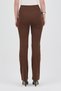 Coffee Straight/Straight Cut High Waist Ribbed Stitching Knitted Pants Tcr-6873A - 5