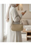 010172 Flat Baguette Shoulder Bag - Çağla - 2