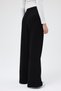 Black Elastic Waist Wide Leg Women's Sweatpants 9218m - 5