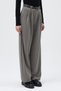 Gray Palazzo Stretch Fabric Women's Trousers 5009 - 3