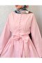 Beli Lace-Up Tunic with Stone Buttons - Pink - 7