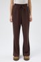 Brown Elastic Waist Wide Leg Women's Sweatpants 9218m - 2