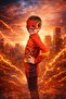 (3-4 Years Old) Children's Party Clothing - Flash Costume and Mask - 2