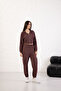 Women's Soft Textured Modal Fabric Pocket Detailed Elastic Leg Cargo Pants - 6
