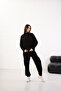 Women's Soft Textured Modal Fabric Pocket Detailed Elastic Leg Cargo Pants - 7