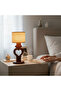 Heart Lover Wooden Table Lamp with Linen Shade