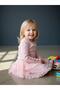 Baby Girl Cotton Sleeves Bow Detailed Ribbed Knit Blouse - 2