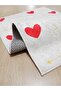 70x120 Cm Cotton Woven Based Heart Bath Rug - 3