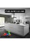 Glossy White Adhesive Kitchen Cabinet and Furniture Covering Foil 100 cm X 3 Meters - 5