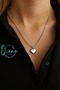 Premium Stainless Steel Mirror Plate Heart Women's Necklace
