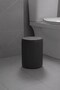 Lines Series Anthracite/Grey Acrylic Trash Can – Cylinder, 5 Liters, 25cm, Easy to Clean - 3372 - 4