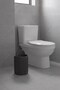 Lines Series Anthracite/Grey Acrylic Trash Can – Cylinder, 5 Liters, 25cm, Easy to Clean - 3372 - 2