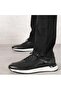 Pietro Black Genuine Leather Handmade Black Sneakers Shoes - 3