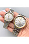 Gold Silver Color Lover Couple Two Wristwatches - 6