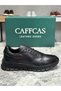 Genuine Leather Black Handmade Casual Sports Men's Shoes 1458-51 - 2
