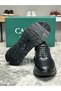 Genuine Leather Black Handmade Casual Sports Men's Shoes 1458-51 - 6