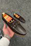 Black Summer Leather Men's Shoes - 3
